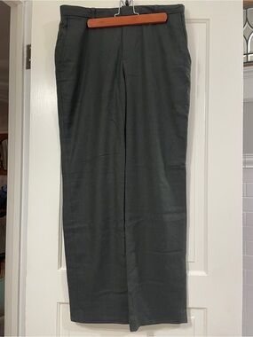 Banana Republic Women's Straight-Leg Trousers - Dark Gray